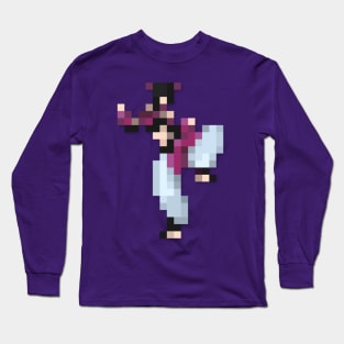 Juri Han low-res pixelart Long Sleeve T-Shirt